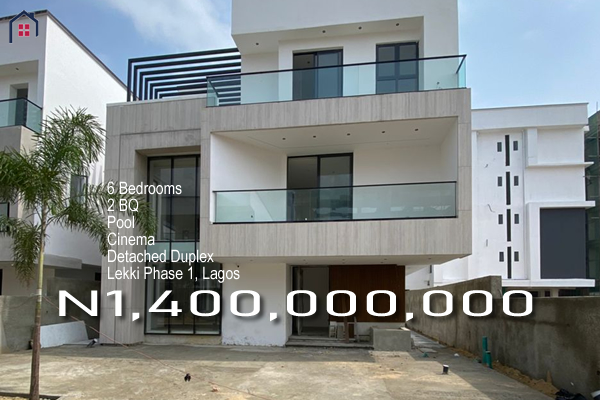 A detached duplex for sale in Lekki