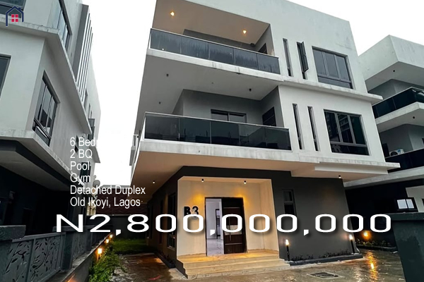 A fully detached duplex in Old Ikoyi